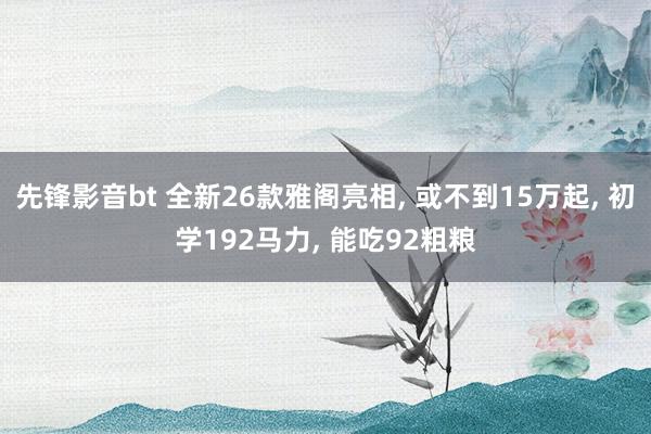 先锋影音bt 全新26款雅阁亮相, 或不到15万起, 初学1