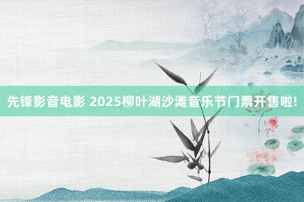 先锋影音电影 2025柳叶湖沙滩音乐节门票开售啦!